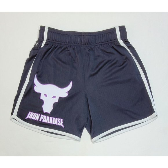 Under Armour Project Rock Iron Paradise Mesh Shorts 1373578-001 - Picture 2 of 7